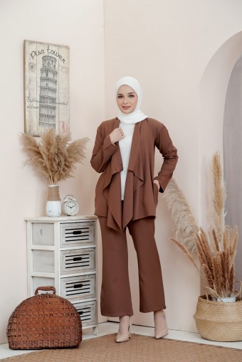 ADEEVA CARDIGAN SUIT DARK COCO (L/XL)