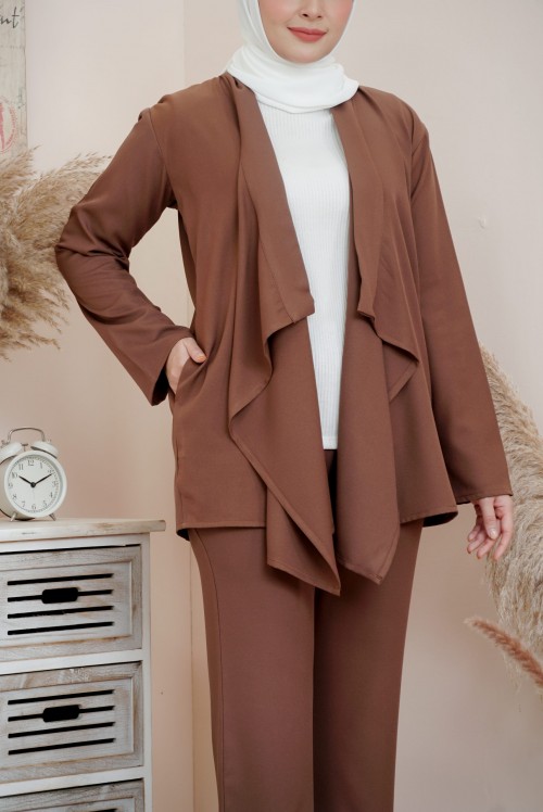 ADEEVA CARDIGAN SUIT DARK COCO (L/XL)