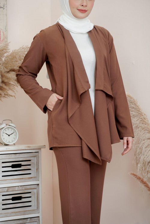 ADEEVA CARDIGAN SUIT DARK COCO (L/XL)